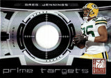 2008 Greg Jennings Donruss Elite PRIME TARGETS PATCH 14/50 RELIC #PT-13 Green Bay Packers