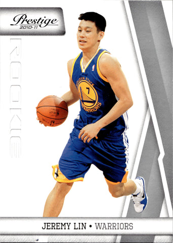 2010-11 Jeremy Lin Panini Prestige ROOKIE RC #187 Golden State Warriors