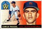 1955 Camilo Pascual Topps ROOKIE RC #84 Washington Nationals BV $40 2