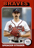 2024 Spencer Strider Topps Heritage RED BORDER #443 Atlanta Braves