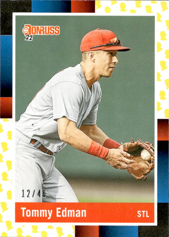2022 Tommy Edman Panini Donruss 1988 RETRO PRESIDENTIAL COLLECTION 12/46 #270 St. Louis Cardinals