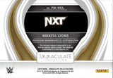 2023 Nikkita Lyons Panini Immaculate WWE PREMIUM JUMBO JERSEY AUTO 07/99 AUTOGRAPH RELIC #PM-NKL NXT