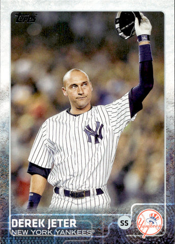 2015 Derek Jeter Topps Series 1 SP TIPPING CAP VARIATION #1 New York Yankees HOF