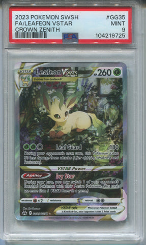 2023 FA/Leafeon Pokemon Crown Zenith SWSH PSA 9 #GG35 9725
