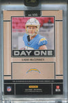 2024 Ladd McConkey Panini One ROOKIE RED DAY ONE AUTO 19/49 AUTOGRAPH RC #135 Los Angeles Chargers