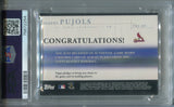 2002 Albert Pujols Topps Reserve UNIFORM RELIC JERSEY PSA 9 #TRJAP St. Louis Cardinals 2254 *POP 4*