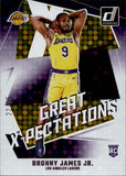 2024-25 Bronny James Jr. Panini Donruss ROOKIE PINK DISCO GREAT X-PECTATIONS 22/25 RC #14 Los Angeles Lakers