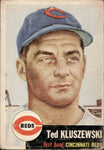 1953 Ted Kluszewski Topps #162 Cincinnati Reds BV $100