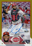 2023 Chuckie Robinson Topps Chrome ROOKIE GOLD REFRACTOR AUTO 38/50 AUTOGRAPH RC #RA-CRO Cincinnati Reds