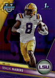 2023 Malik Nabers Bowman University Chrome 1ST BOWMAN PURPLE REFRACTOR ROOKIE 362/399 #74 New York Giants
