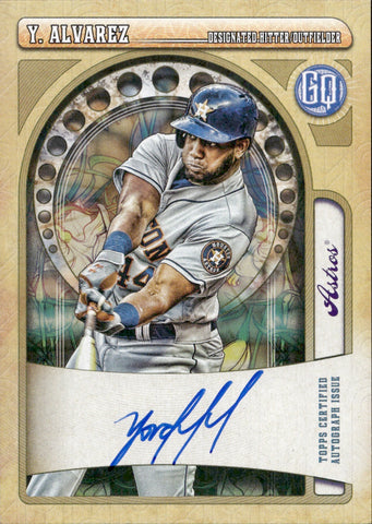 2021 Yordan Alvarez Topps Gypsy Queen SLATE SP AUTO AUTOGRAPH GQA-YA Houston Astros