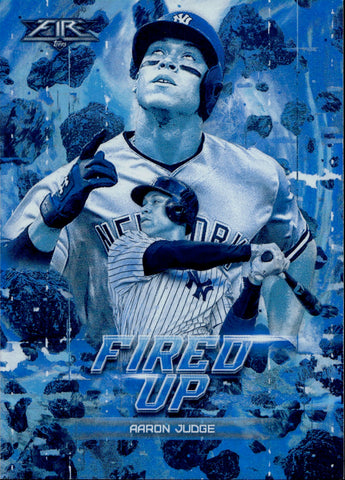 2018 Aaron Judge Topps Fire BLUE FIRED UP #F-5 New York Yankees