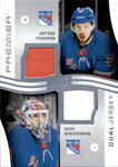 2023-24 Artemi Panarin Igor Shesterkin Upper Deck Premier DUAL JERSEY 63/99 #PD-APIS New York Rangers