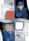 2023-24 Artemi Panarin Igor Shesterkin Upper Deck Premier DUAL JERSEY 63/99 #PD-APIS New York Rangers