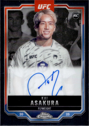 2025 Kai Asakura Topps Chrome ROOKIE AUTO AUTOGRAPH RC #CRA-KA Flyweight