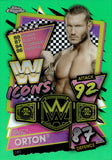 2021 Randy Orton Topps Chrome Slam Attax GREEN REFRACTOR ICONS 01/50 #181 Friday Night Smackdown