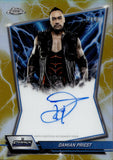 2025 Damian Priest Topps Chrome WWE BLUE BRAND GOLD REFRACTOR AUTO 36/50 AUTOGRAPH #BBA-DAM Friday Night Smackdown