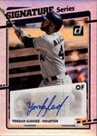 2020 Yordan Alvarez Panini Donruss SIGNATURE SERIES AUTO AUTOGRAPH #SS-YA Houston Astros