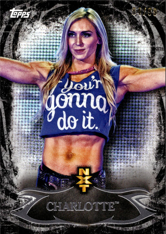 2015 Charlotte Flair Topps WWE Undisputed BLACK 84/99 #NXT-5 NXT