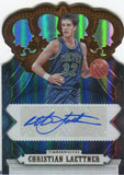 2017-18 Christian Laettner Panini Crown Royale DIE CUT AUTO 57/75 AUTOGRAPH #CA-CLT Minnesota Timberwolves