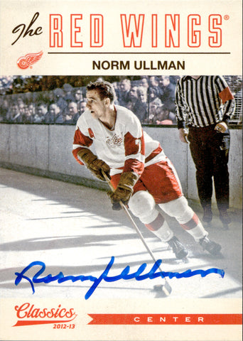 2012-13 Norm Ullman Panini Classics Signatures AUTO AUTOGRAPH #192 Detroit Red Wings 2