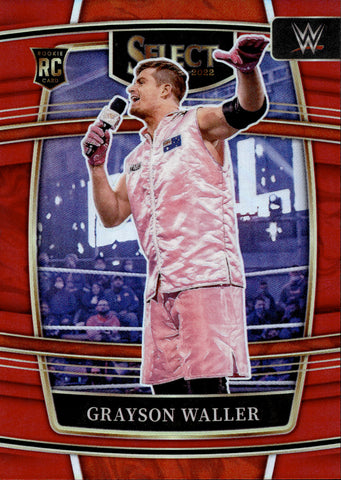 2022 Grayson Waller Panini Select WWE ROOKIE RED CONCOURSE LEVEL 160/249 RC #78 NXT