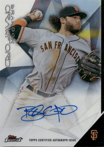 2015 Brandon Crawford Topps Finest REFRACTOR AUTO AUTOGRAPH #FA-BC San Francisco Giants