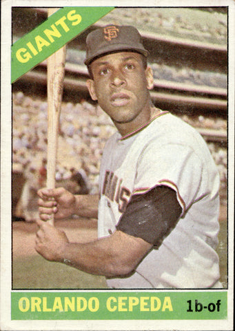 1966 Orlando Cepeda Topps #132 San Francisco Giants BV $50 2