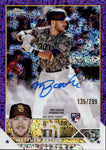 2023 Matthew Batten Topps Chrome PURPLE SPECKLE REFRACTOR ROOKIE AUTO 135/299 AUTOGRAPH RC #RA-MBA San Diego Padres