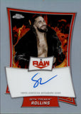 2025 Seth "Freakin" Rollins Topps Chrome RED BRAND REFRACTOR AUTO 005/175 AUTOGRAPH #RBA-SET Monday Night Raw