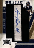 2011 Austin Pettis Donruss Threads ROOKIE CLASS LETTER PATCH AUTO 005/450 AUTOGRAPH RELIC #275 St. Louis Rams