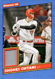2020 Shohei Ohtani Panini Donruss 1986 DESIGN JERSEY RELIC #86M-SO Anaheim Angels