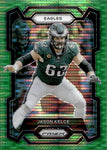 2023 Jason Kelce Panini Prizm NEON GREEN PULSAR #245 Philadelphia Eagles