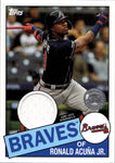2020 Ronald Acuna Jr. Topps Series 1 JERSEY 1985 DESIGN RELIC #85R-RA Atlanta Braves