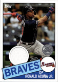 2020 Ronald Acuna Jr. Topps Series 1 JERSEY 1985 DESIGN RELIC #85R-RA Atlanta Braves