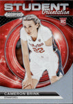 2024 Cameron Brink Panini Prizm Draft Picks HOLO SILVER STUDENT ORIENTATION ROOKIE RC #3 Los Angeles Sparks