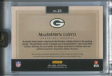 2024 MarShawn Lloyd Panini One RED ROOKIE QUAD PATCH AUTO 66/75 AUTOGRAPH RELIC #23 Green Bay Packers