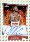 2025 Kofi Kingston Topps Chrome GEOMETRIC REFRACTOR RED BRAND AUTO AUTOGRAPH #RBA-KOF Monday Night Raw
