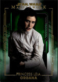 2020 Princess Leia Organa Topps Masterwork GREEN 88/99 #50
