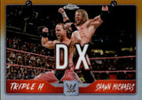 2025 Triple H Shawn Michaels Topps Chrome WWE ORANGE REFRACTOR TAG TEAM DX #TAG-DGX WWE HOF
