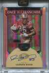 2024 Vernon Davis Panini One ONCE IN A FRANCHISE AUTO 92/99 AUTOGRAPH #342 San Francisco 49ers