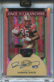 2024 Vernon Davis Panini One ONCE IN A FRANCHISE AUTO 92/99 AUTOGRAPH #342 San Francisco 49ers