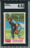 1982 Pete Rose Topps SGC 8.5 #780 Philadelphia Phillies 0854