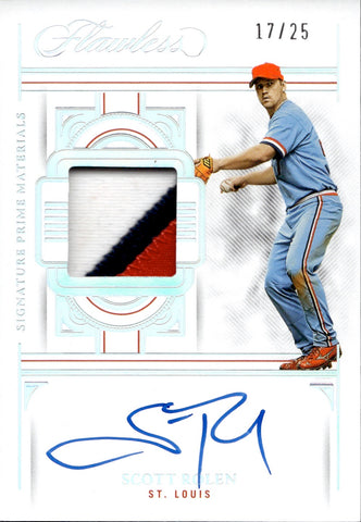 2023 Scott Rolen Panini Flawless PATCH AUTO 17/25 AUTOGRAPH RELIC #SPM-SR St. Louis Cardinals HOF