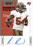 2012 LaVonte David Panini Contenders ROOKIE TICKET AUTO AUTOGRAPH RC #158 Tampa Bay Buccaneers 7