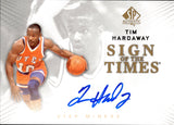 2012-13 Tim Hardaway Upper Deck SP Authentic SIGN OF THE TIMES AUTO AUTOGRAPH #S-TH Golden State Warriors HOF