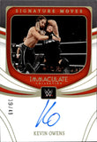 2022 Kevin Owens Panini Immaculate WWE SIGNATURE MOVES AUTO 39/49 AUTOGRAPH #SM-KOW Monday Night Raw