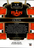 2024 CM Punk Panini Select EMERALD GREEN CONCOURSE LEVEL 3/5 #20 Monday Night Raw