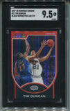 2007-08 Tim Duncan Bowman Chrome BLACK REFRACTOR 188/199 SGC 9.5 #21 San Antonio Spurs HOF 3511