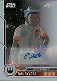 2023 Topps Chrome Star Wars Autograph Suzie McGrath as Tam Ryvora #38 AUTO 1